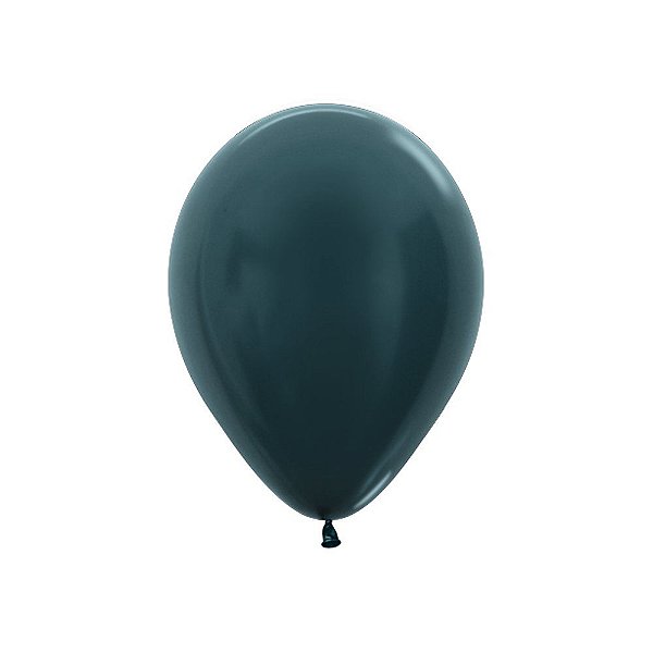 Balão Latex Metal 12 Polegadas Grafite Pacote com 50un SEMPERTEX Cromus 39000305