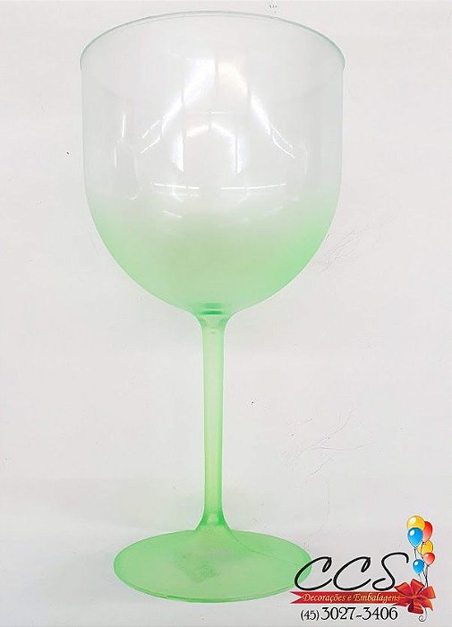 Taca de Gin 600ML Cristal Degrade Verde NCTOYS 1687