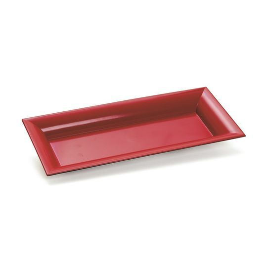 Bandeja Decorativa Retangular Vermelha 28x12,3x2,5 - Promo Cromus 29000760