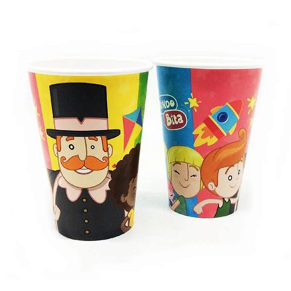 Copo Descartável de Papel Mundo Bita 2 180ML 08 Unidades - REGINA