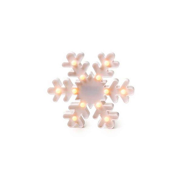 Luminoso Floco de Neve com 12 Leds Brancos 2AA - Cromus Esp 1470910