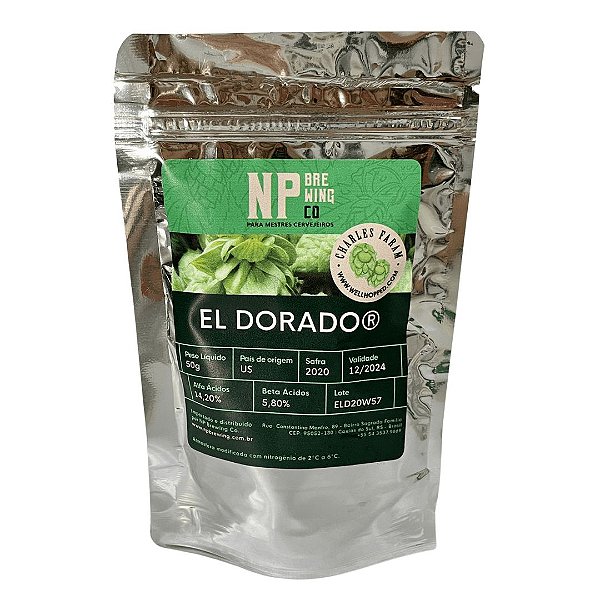Lúpulo Charles Faram El Dorado - 50g (pellets)