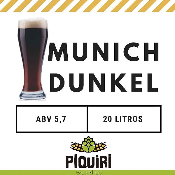 Kit receitas cerveja artesanal 20L Munich Dunkel