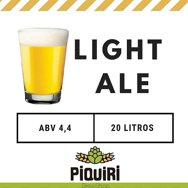 Kit receitas cerveja artesanal 20L Piquiri Light Ale