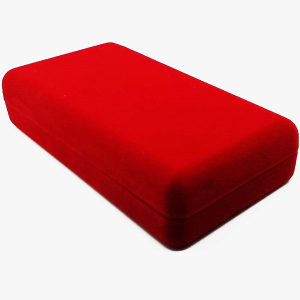 Caixa de veludo retangular média