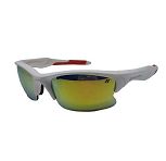 Óculos Esportivo de Sol High One Iron Espelhado Armação Preto Branco Vermelho com 3 lentes