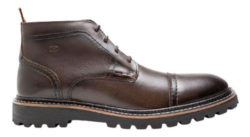 Bota Masculino Democrata Couro Garage Cross Cadarço Rustica