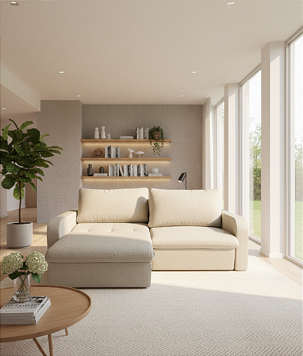 Sofá Portinari - Linho Cru