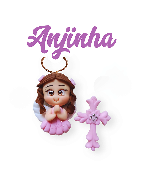 Kit para terço - Anjinha Rosa