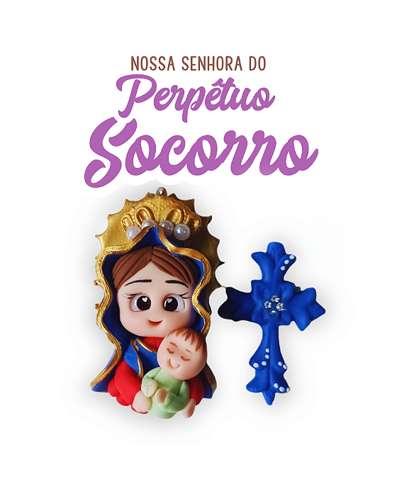 Kit  para terço - Nsa.Sra. do Perpétuo Socorro