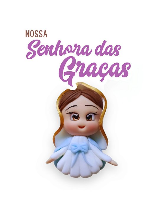 Aplique para chaveiro - Nsa. Sra. Das Graças