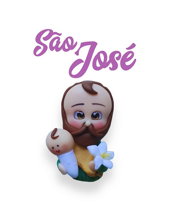Aplique para chaveiro - São José