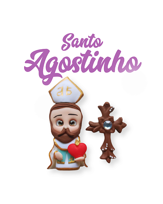 Kit  para terço - Santo Agostinho
