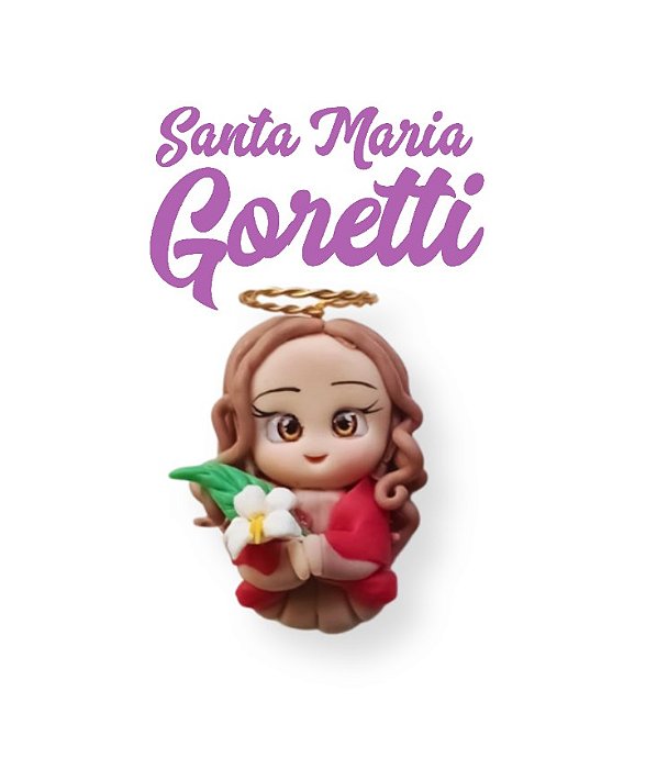 Aplique para chaveiro - SANTA MARIA GORETTI