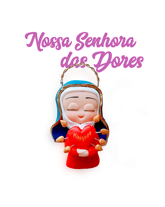 Aplique para chaveiro - Nsa Sra das Dores