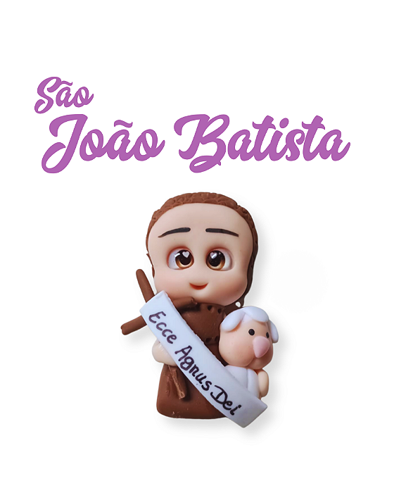 Aplique para chaveiro - São João Batista