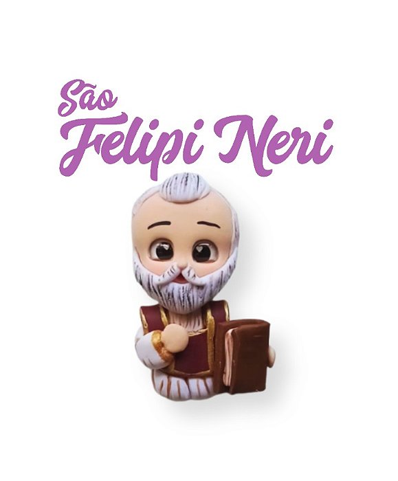 Aplique para chaveiro -  São Felipi Neri