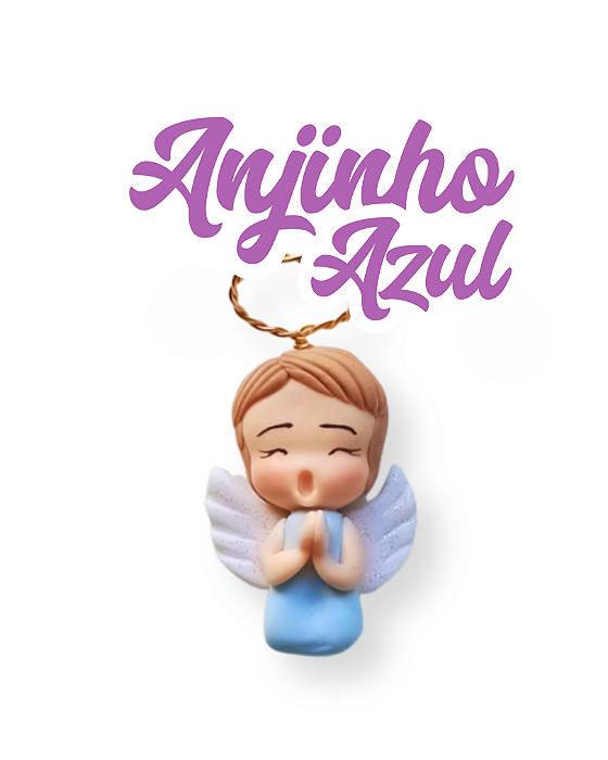 Imã de geladeira - Anjinho Azul
