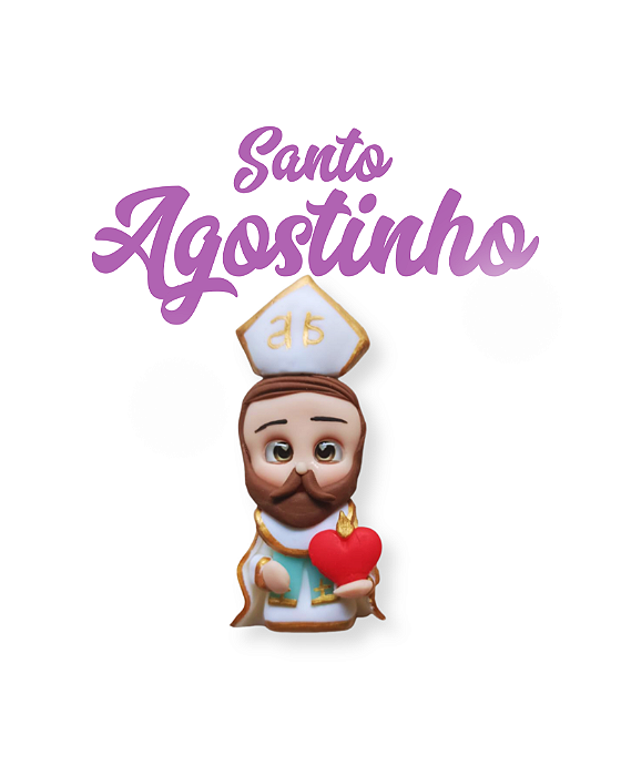 Imã de geladeira - Santo Agostinho