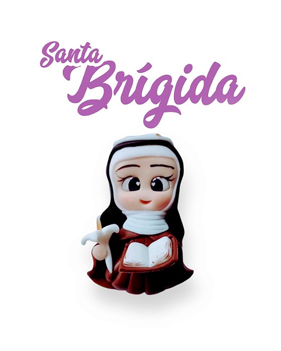 Aplique para chaveiro -  Santa Brígida