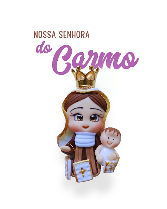 Aplique para chaveiro -  Nsa. Sra. Do Carmo