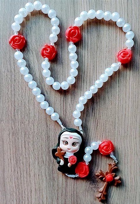 TERÇO ARTESANAL - Santa Rita de Cássia