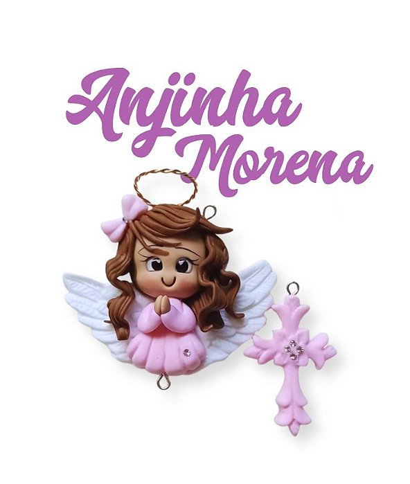 TERÇO ARTESANAL - Anjinha morena