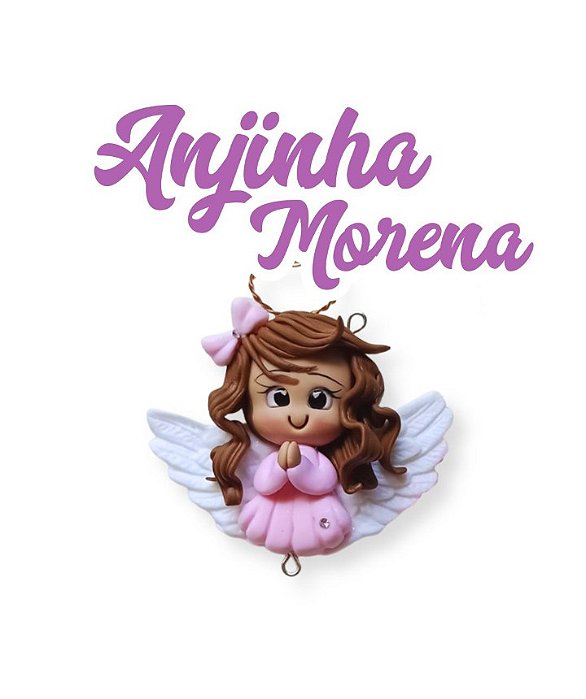 Imã de geladeira - Anjinha morena