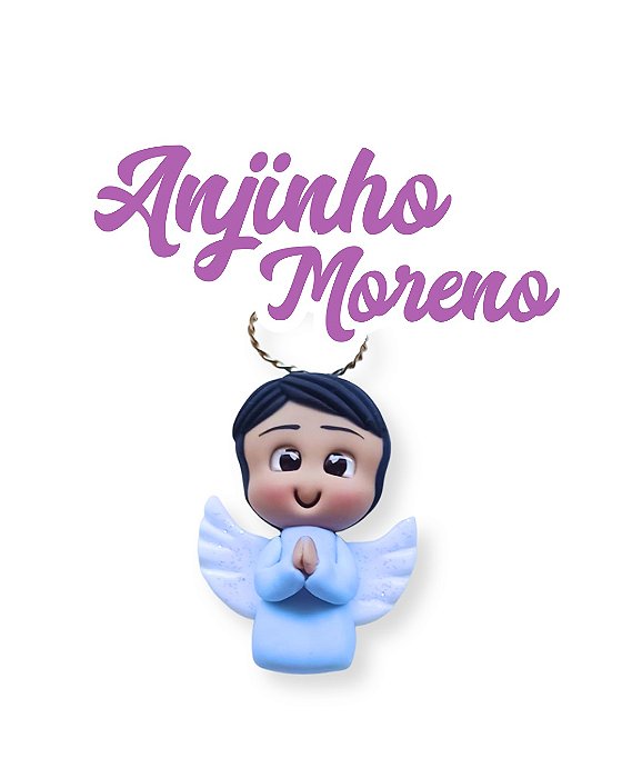 Imã de geladeira - Anjinho moreno