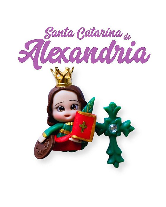 Kit para terço - Santa Catarina de Alexandria