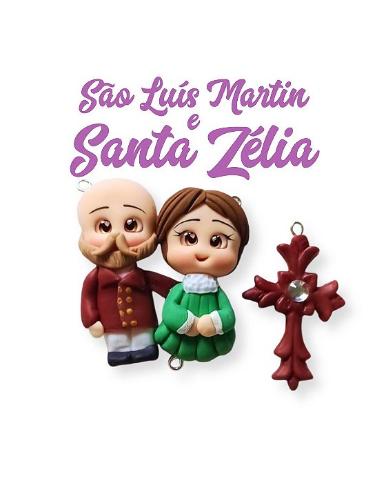 Kit para terço - São Luís Martin e Santa Zélia