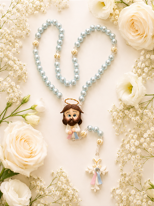 TERÇO ARTESANAL - Jesus Misericordioso