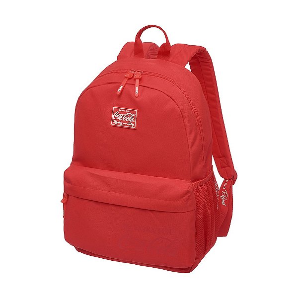 Mochila Notebook Costas Coca-Cola Bags Coleção Flat Refit Vermelha