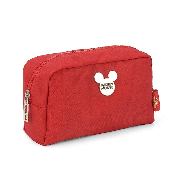 Necessaire Box Disney Mickey Mouse Básica Nylon Vermelha