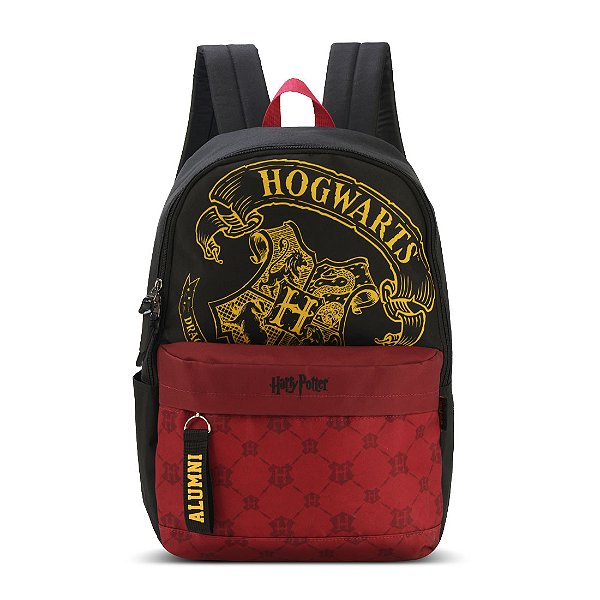 Mochila Escolar Harry Potter Hogwarts Costas Preta