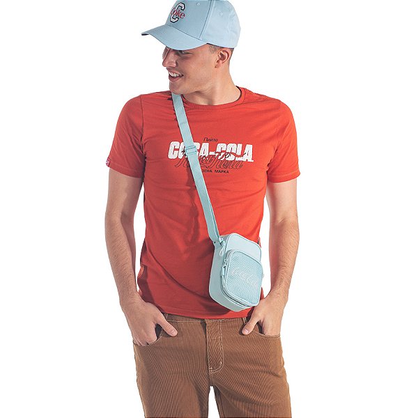 Bolsa Transversal Shoulder Bag Coca-Cola Color Trend Azul