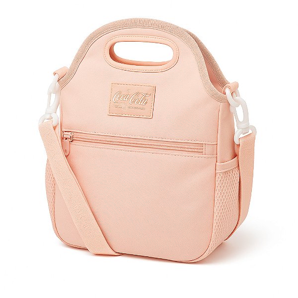 Lancheira Bolsa Feminina Térmica Coca-Cola Flat Rosa