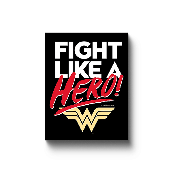 Quadro Decorativo Geek Metal 20x26cm Wonder Woman Hero