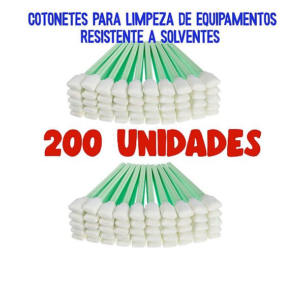 Cotonete De Limpeza Roland, Mimaki, Mutoh, Epson 200 Unidades