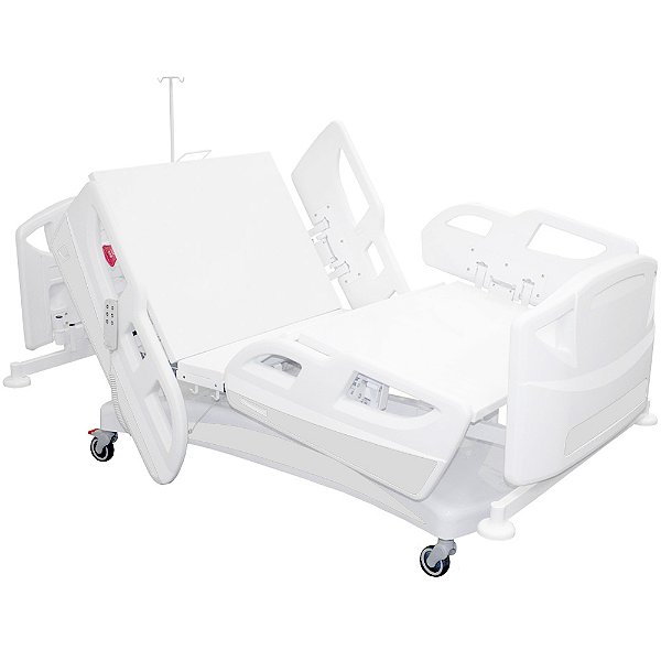Cama Hospitalar Motorizada Com Ajuste de Altura Manual Linha Prime