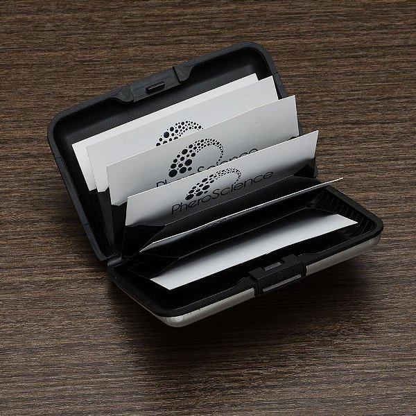 Porta cartões plástico de bolso com 6 divisórias . Código SK 12668