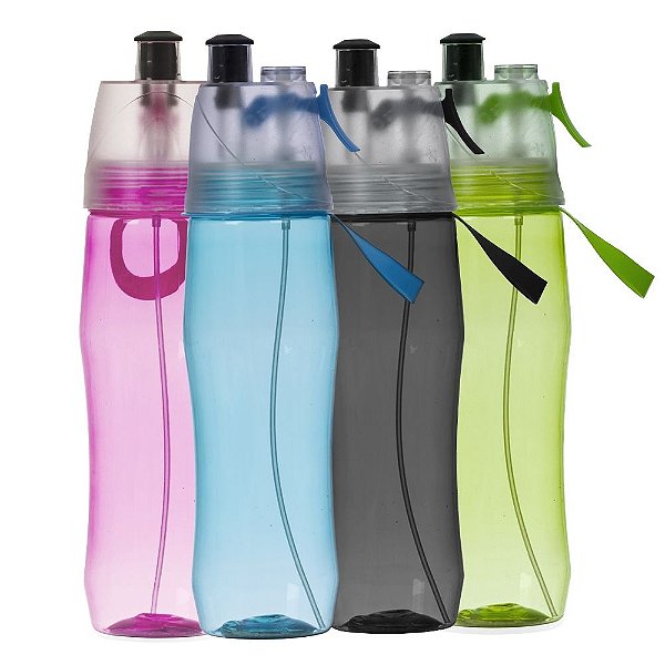 Squeeze plástico 700ml com borrifador possui tampa plástica resistente. Código Sk0740B