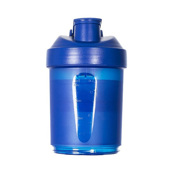 Coqueteleira 400ml plástica porta suplementos desmontável.  Código SK 12783