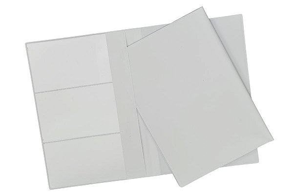 Porta Manual de Carro em Couro Ecológico Branco, Preto ou Azul. Cód. SKP80