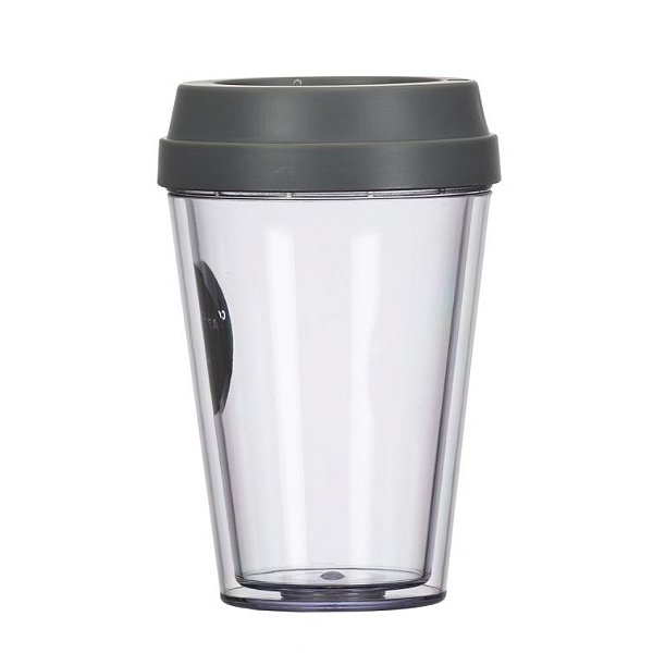 Copo de plástico com tampa. SKCO7000