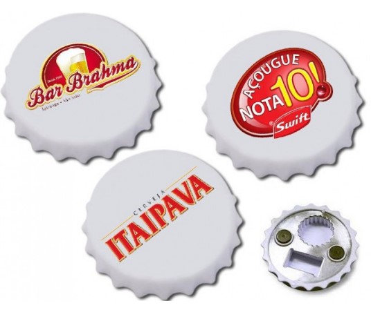 Abridor de Garrafa com Imã. Cod. SK 13324B PERSONALIZADO 100 PÇS
