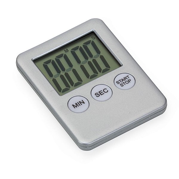 Timer digital plástico com imã. Material plástico com os botões de Min(minutos). Cód.SK12959