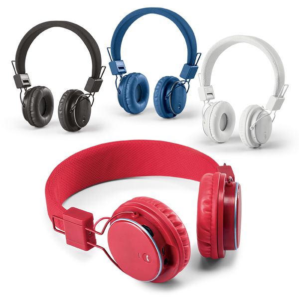 Fone de ouvido dobrável. ABS.  Com bluetooth e leitor de cartões TF. Cód.SPCG97365