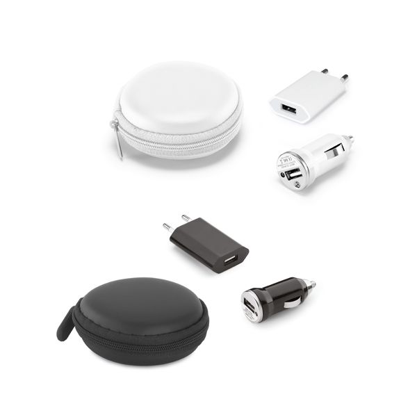 Kit de carregadores USB. ABS. Cód.SPCG97312