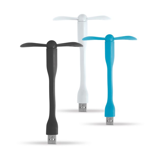 Mini ventilador portátil. ABS.  Com ligação USB. Cód.SPCG97330